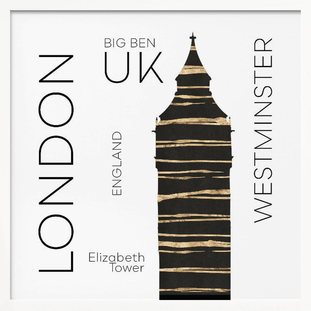 Urban Art LONDON Big Ben Poster