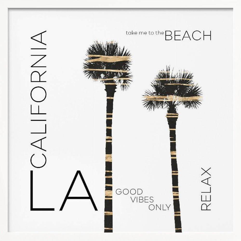 Urban Art LA Palm Trees Poster