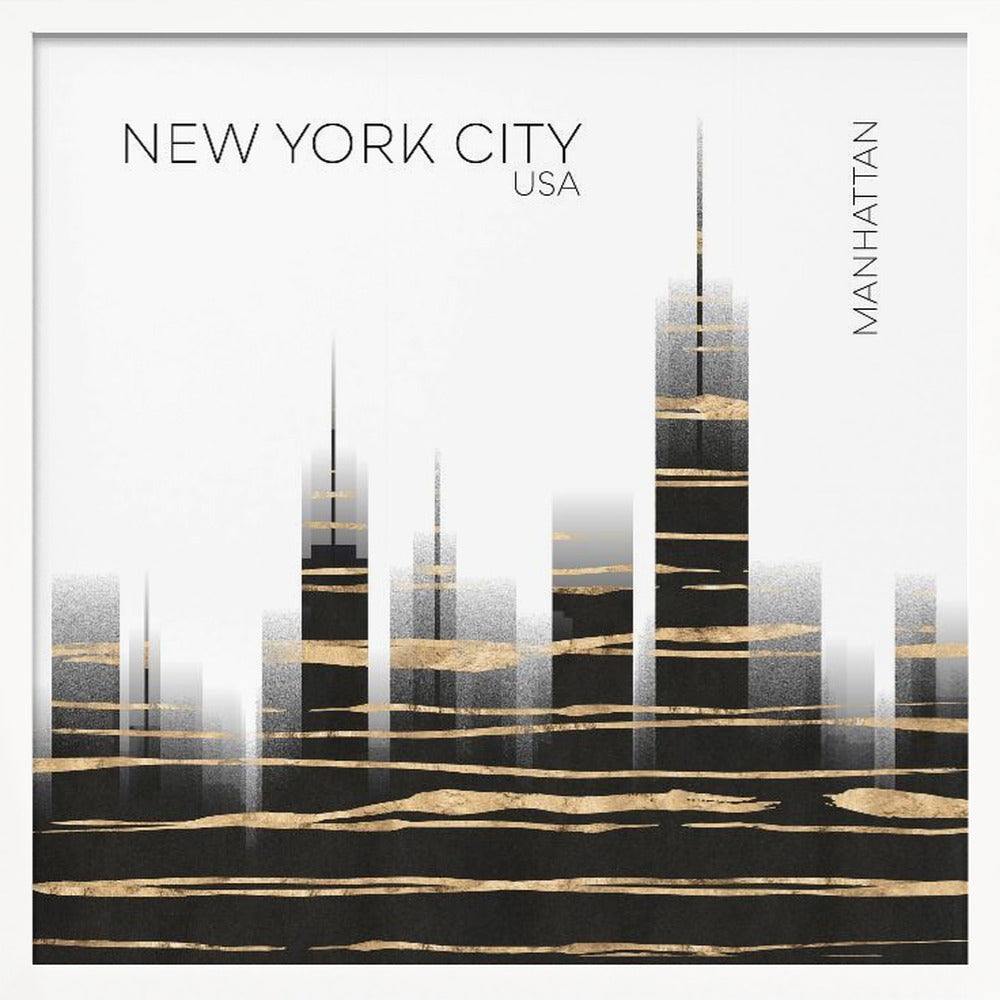 Urban Art NYC Skyline Poster