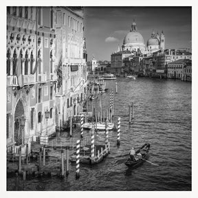 VENICE Canal Grande &amp; Santa Maria della Salute - monochrome Poster