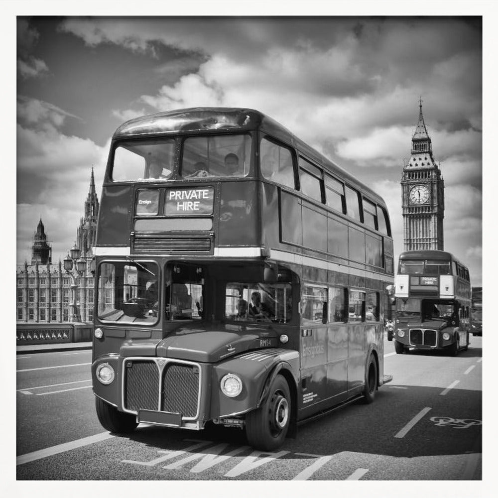 LONDON Classical Streetscene Poster