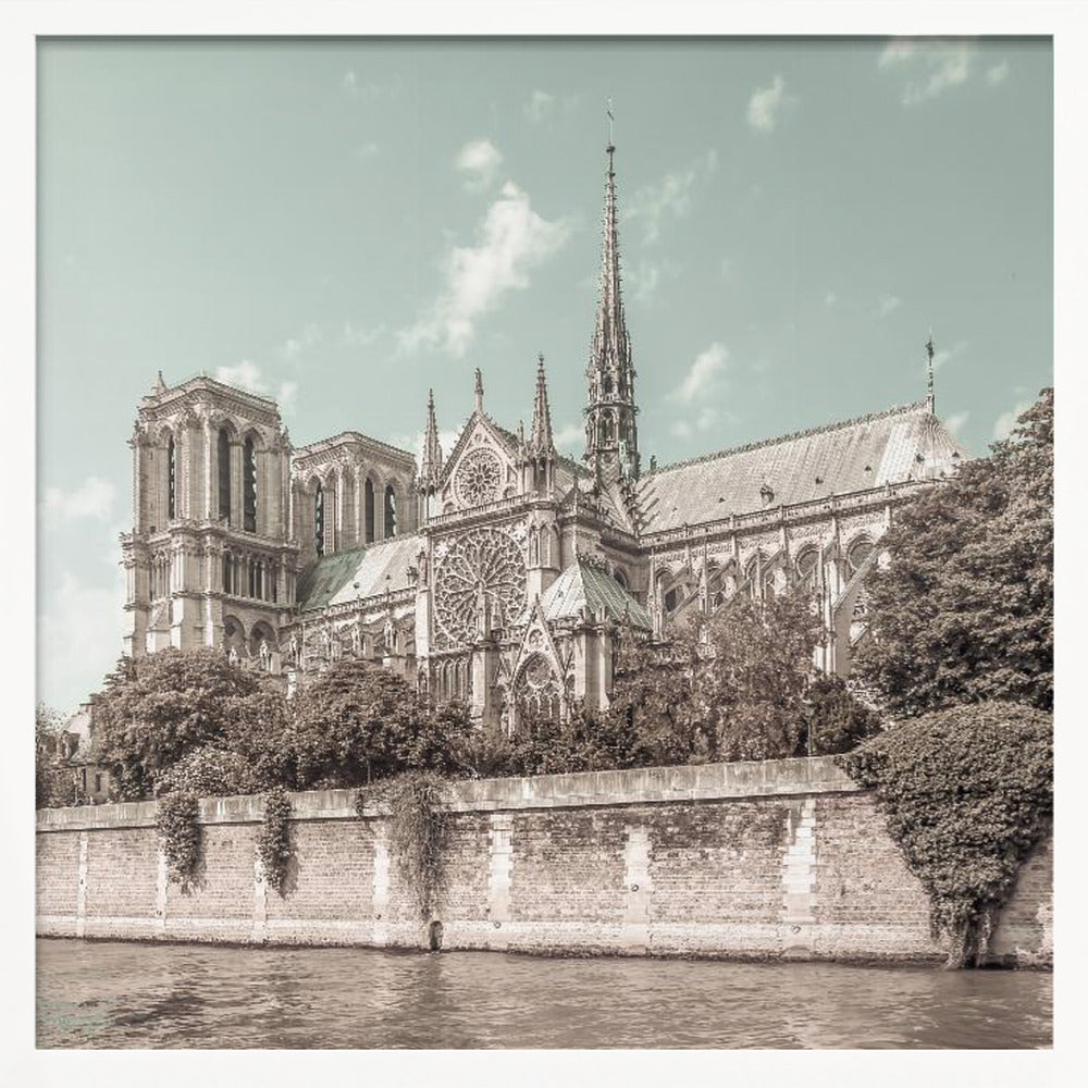 PARIS Cathedral Notre-Dame | urban vintage style Poster