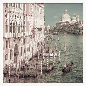 VENICE Canal Grande with Santa Maria della Salute | urban vintage style Poster