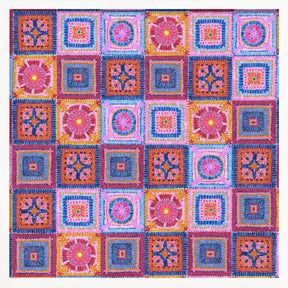 Granny squares blanket Poster