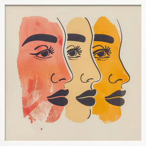 Three Faces Poster