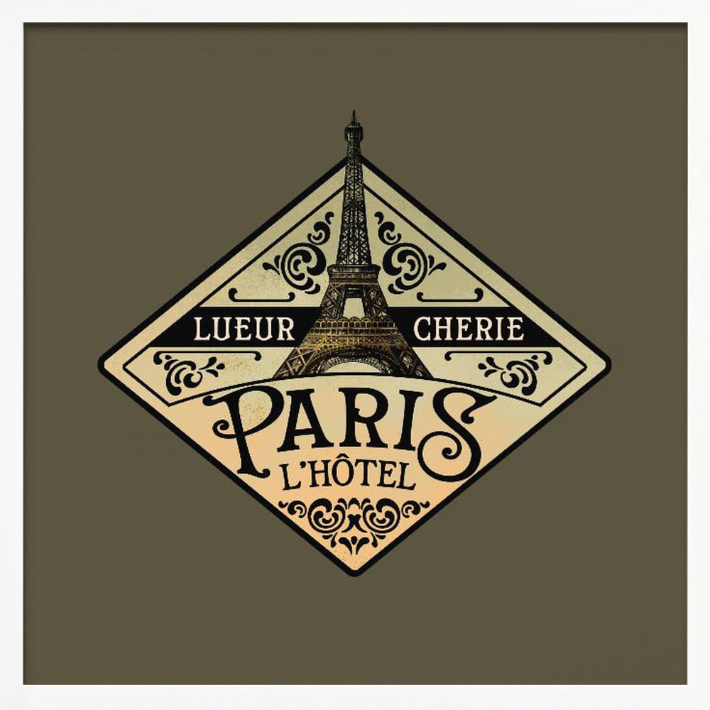 Lueur Cherie Hotel Paris Poster