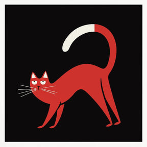 Red Cat Poster