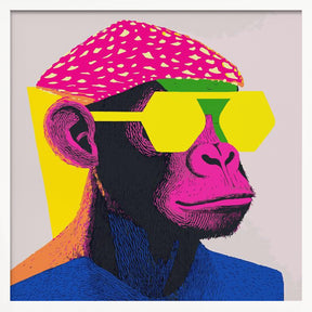 Cool Monkey Poster