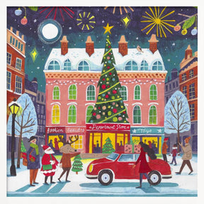 Christmas Shopping in the City Poster