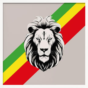 Rasta Lion Poster