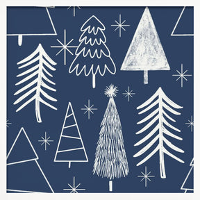 Christmas Tree Evergreen - Tree - Pine Tree Blue Poster