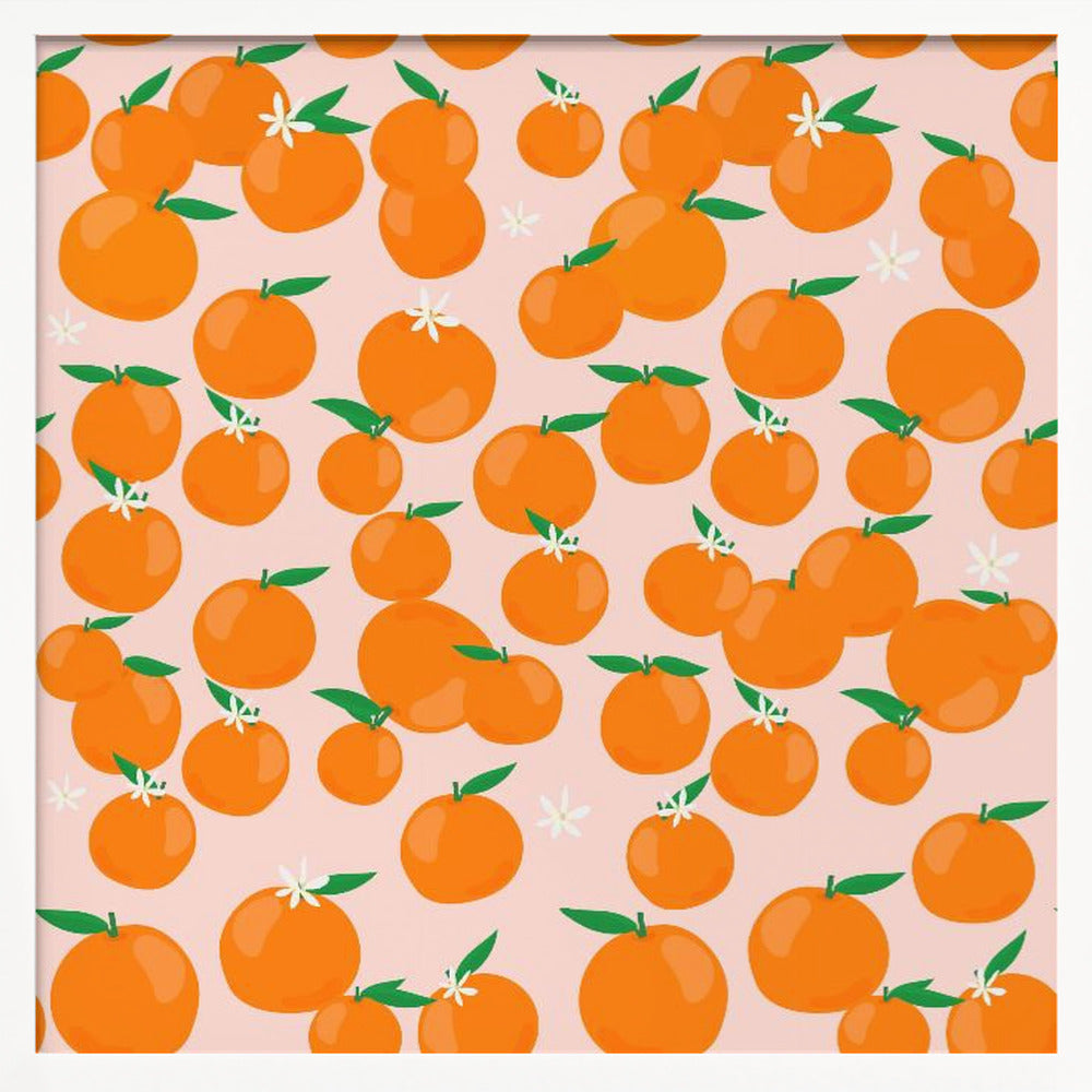 Oranges Pattern Poster