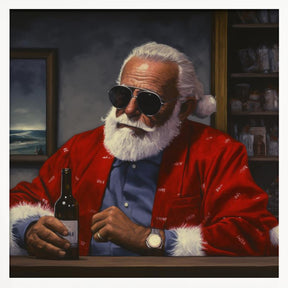 Sun Tan Claus Poster