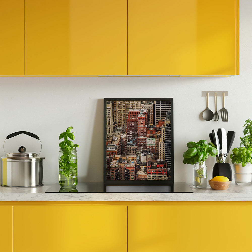 Multi colour Manhattan Poster