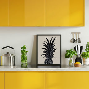 Black Pineapple Poster