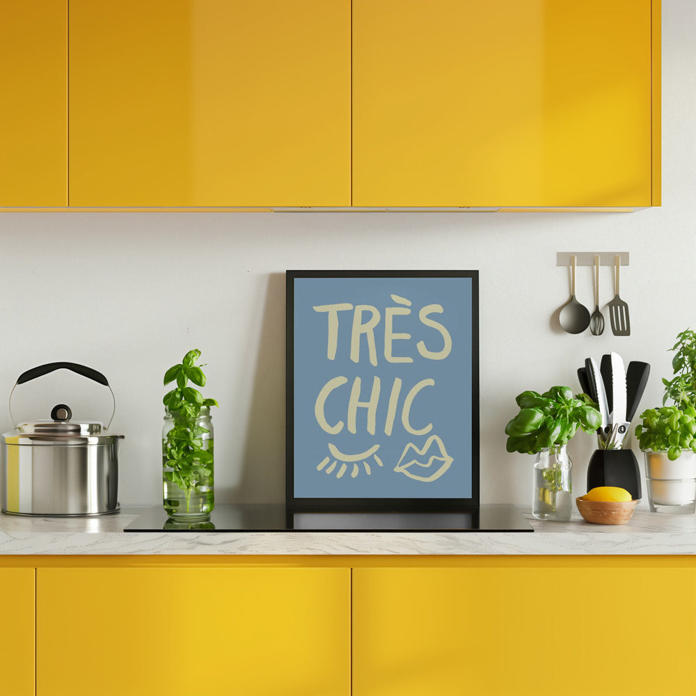 Très Chic Blue Poster