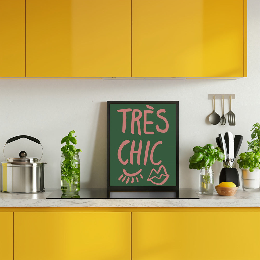 Très Chic Green Poster