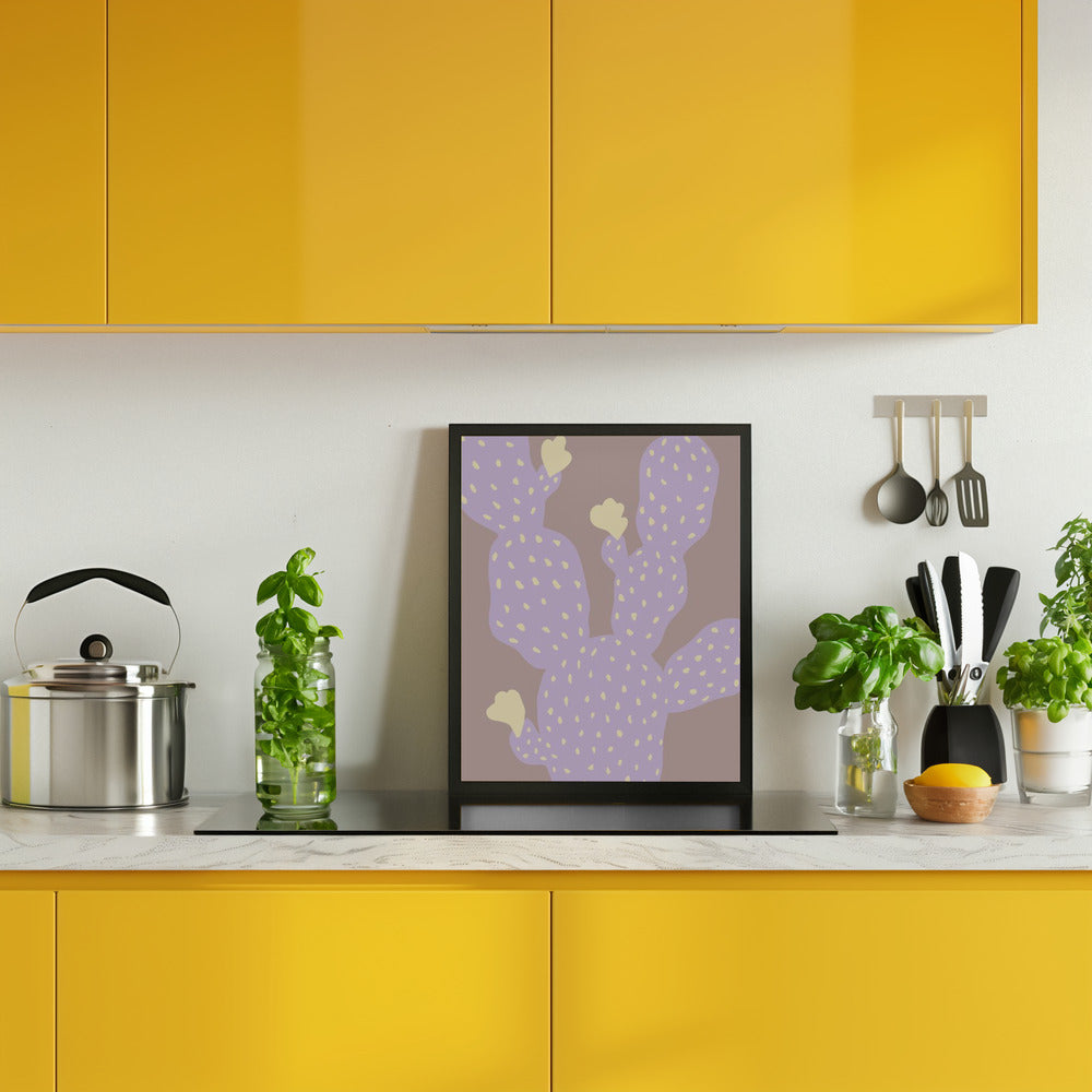 Lilac Cactus Poster