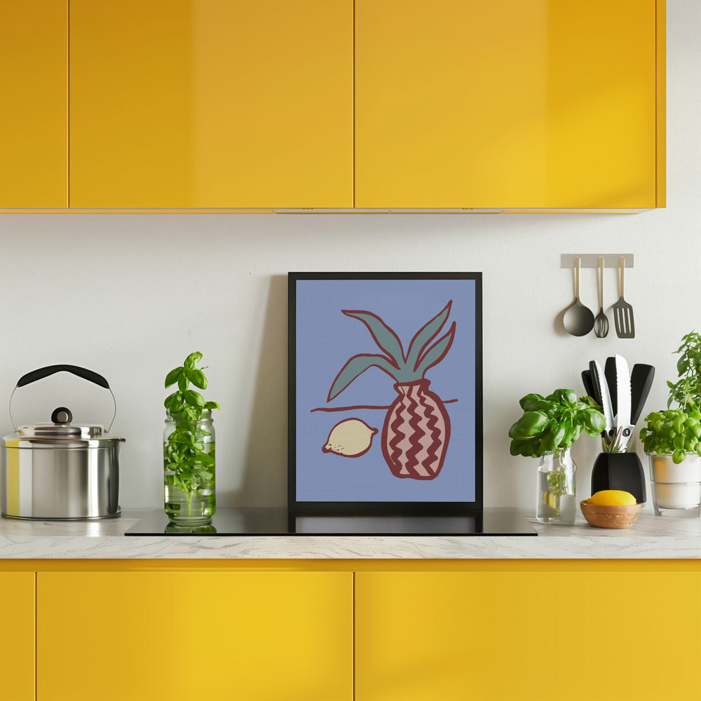 Blue Lemon Poster