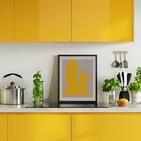 Yellow Figure Poster