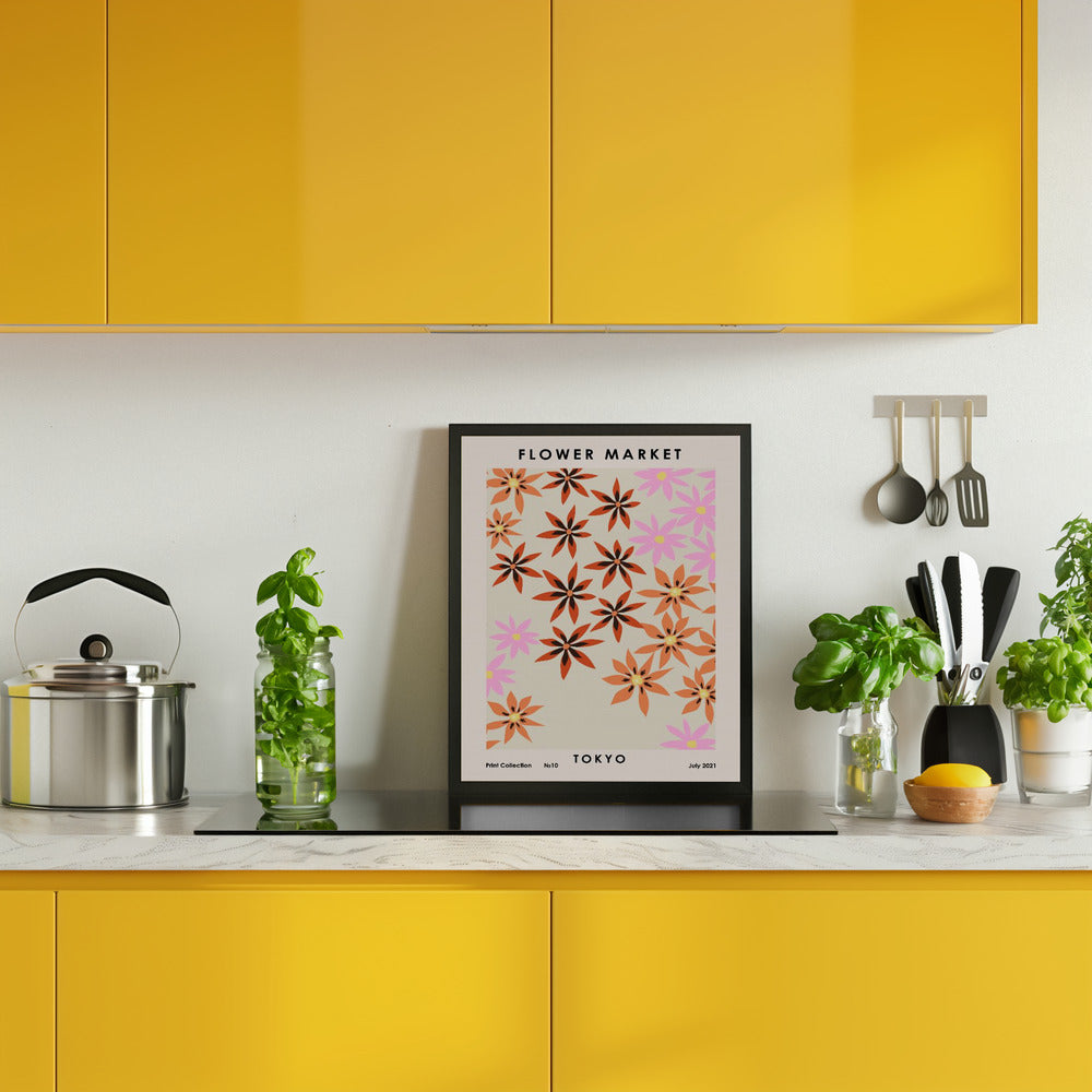 Flower Market Tokyo Poster