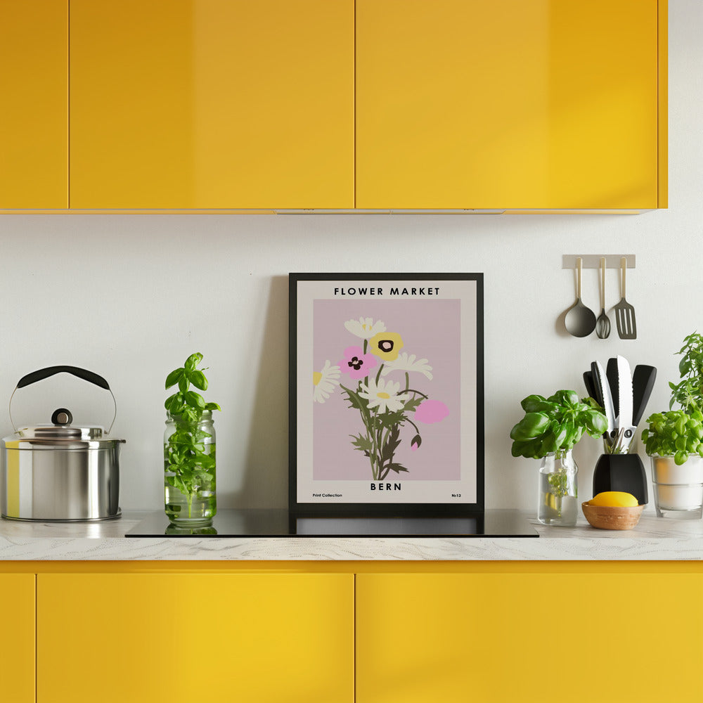 Flower Market Bern Poster