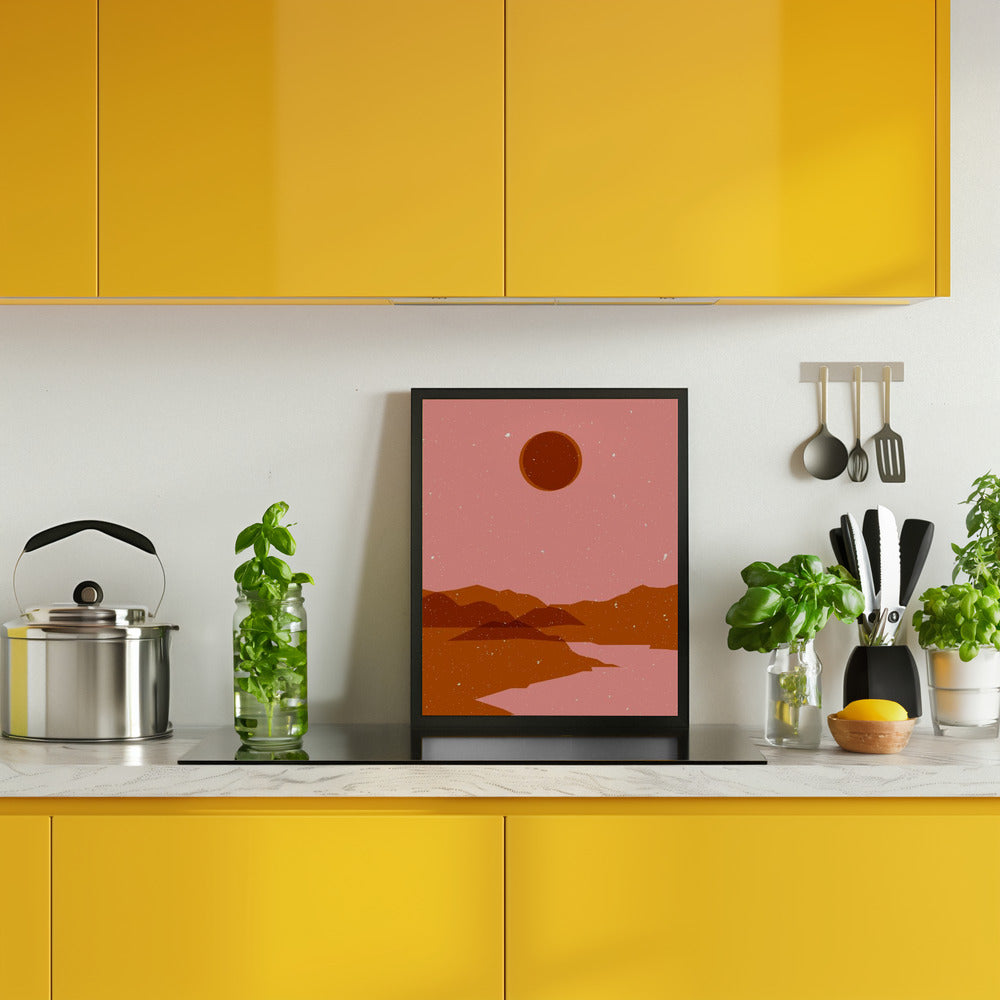 Moon  landscape Poster