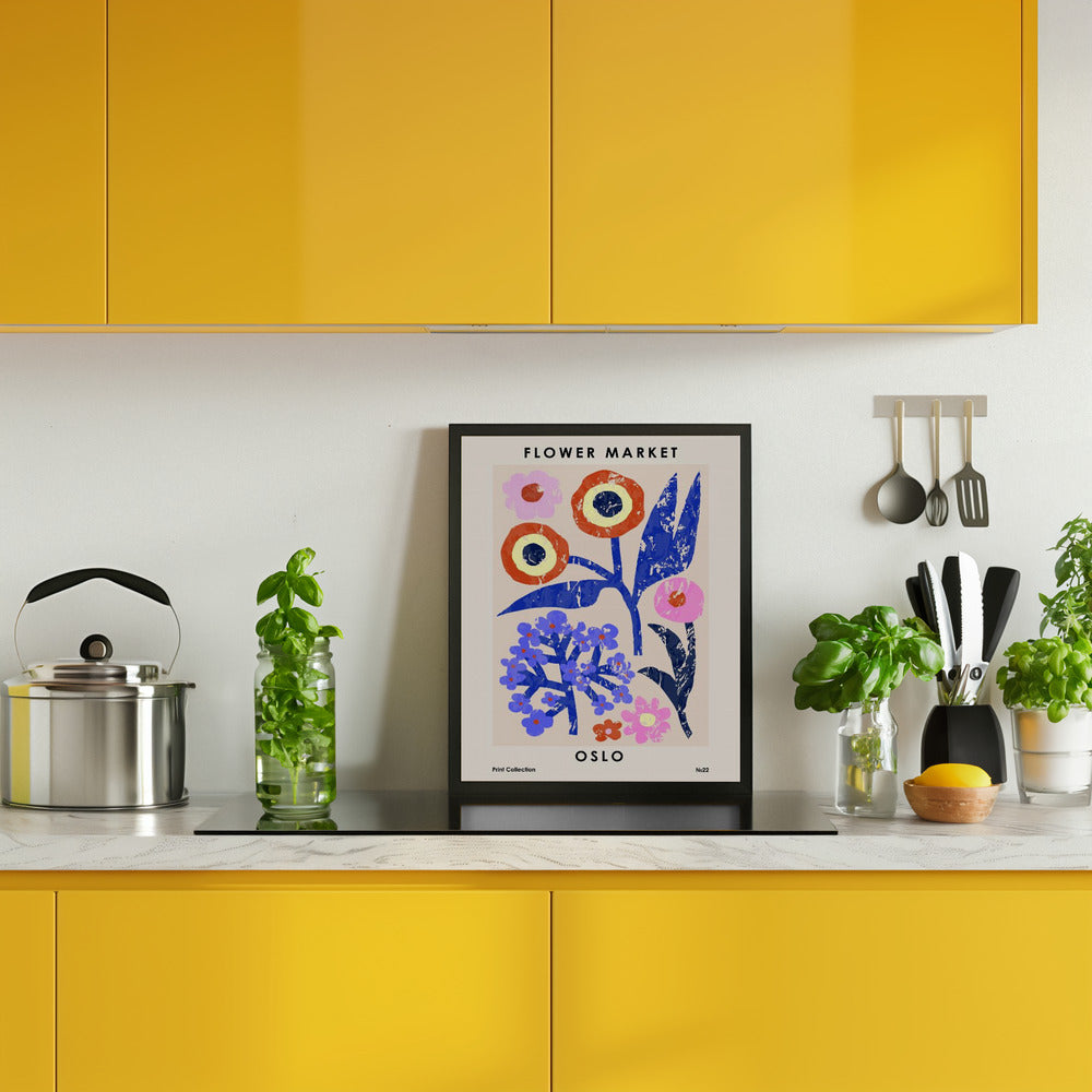 Flower Market. Oslo Poster