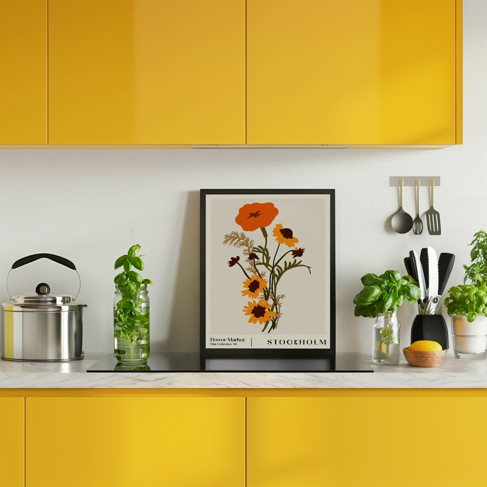 Flower Market. Stockholm Poster