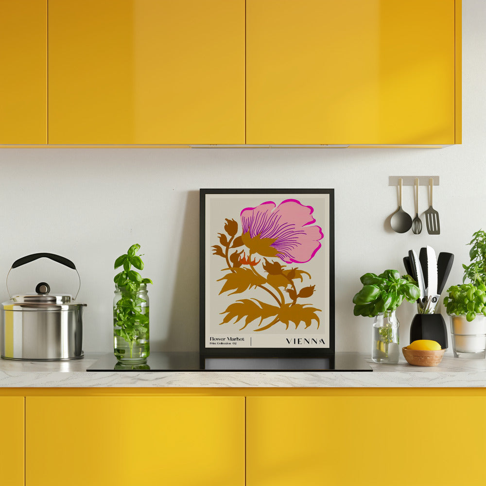 Flower Market. Vienna Poster