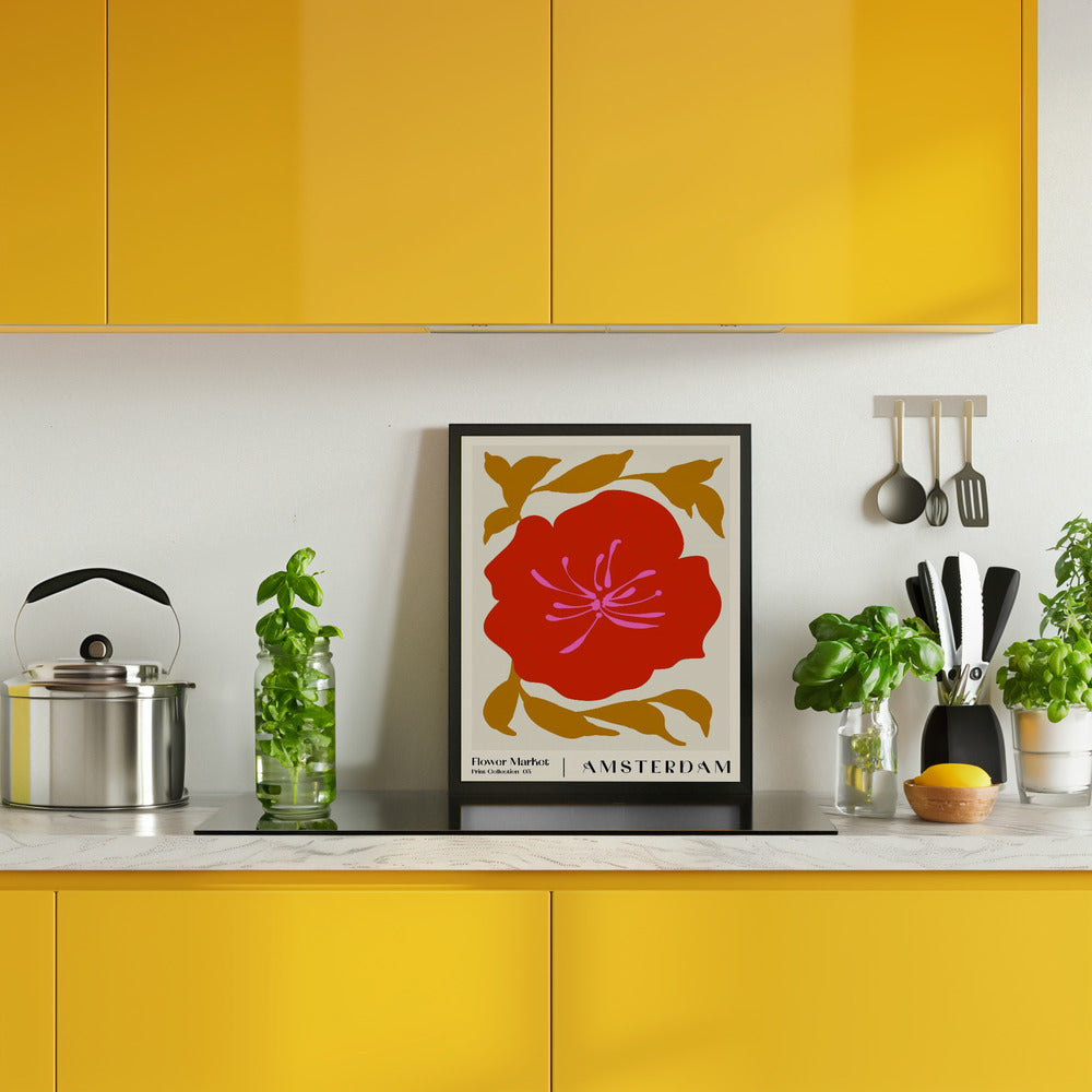 Flower Market. Amsterdam Poster