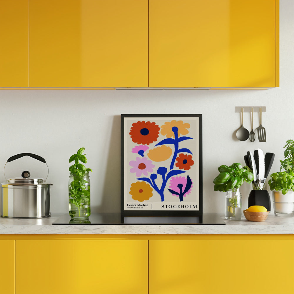 Flower Market. Stockholm Poster