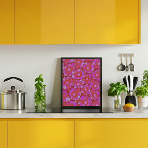 Cute Pink Blossom Pattern Poster