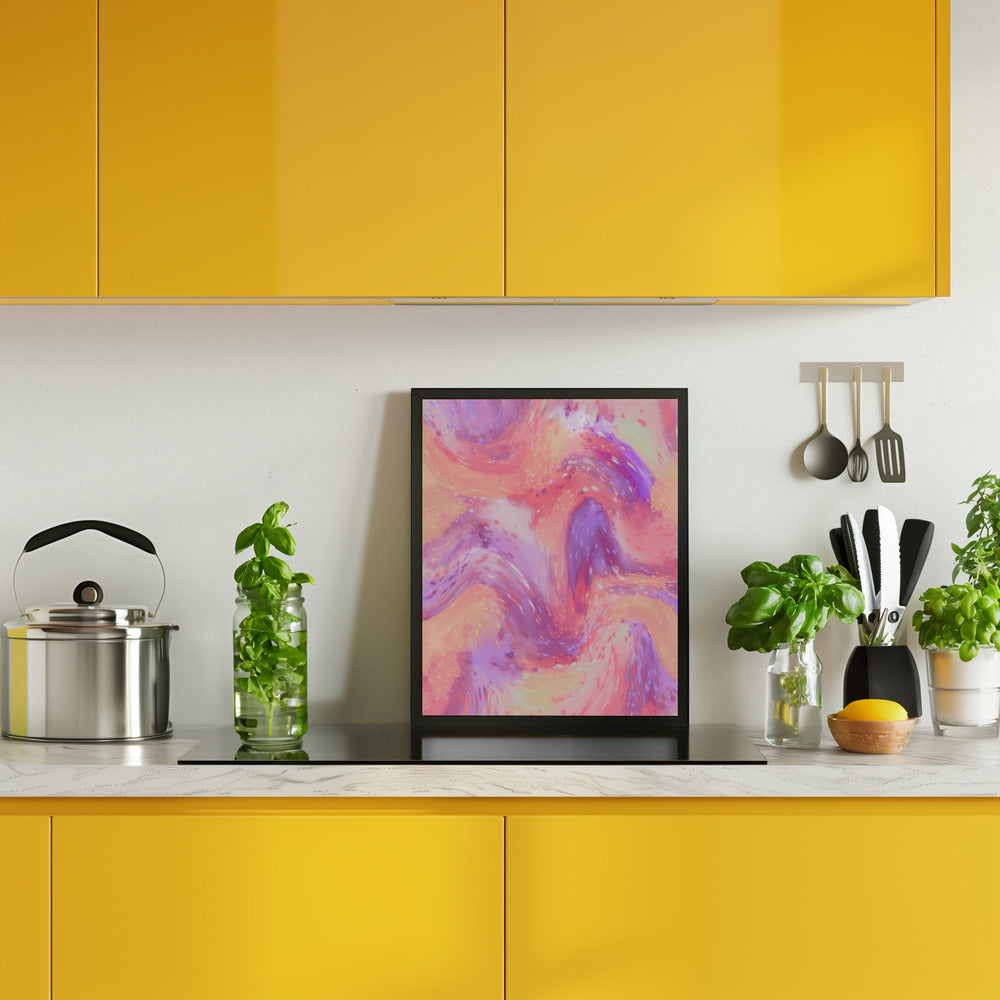 Pastel Space Pattern Poster