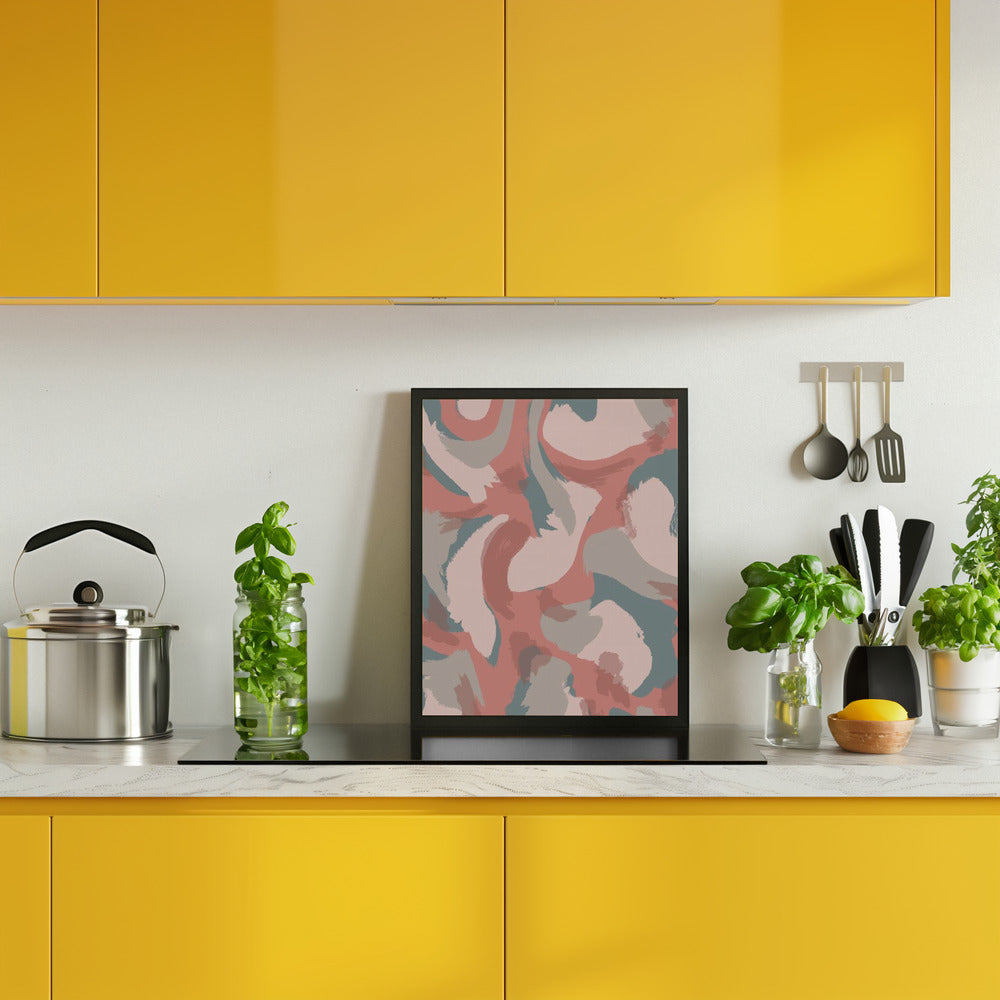 Pastel Strokes Pattern Poster