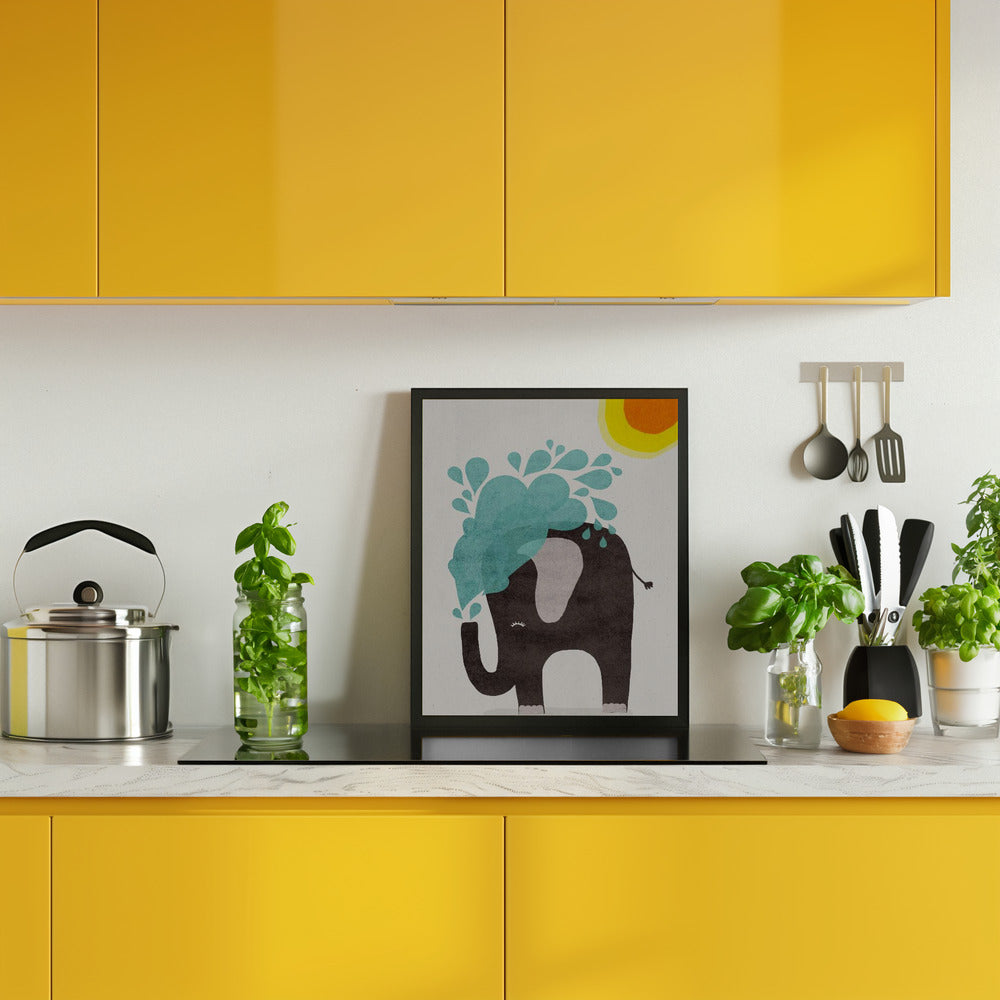 Funny elephant Poster