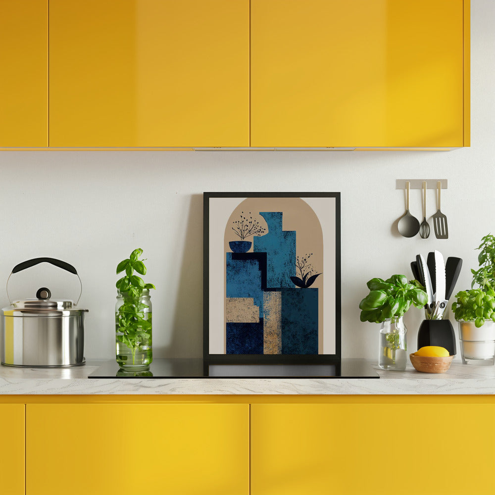 Blue Vase Poster