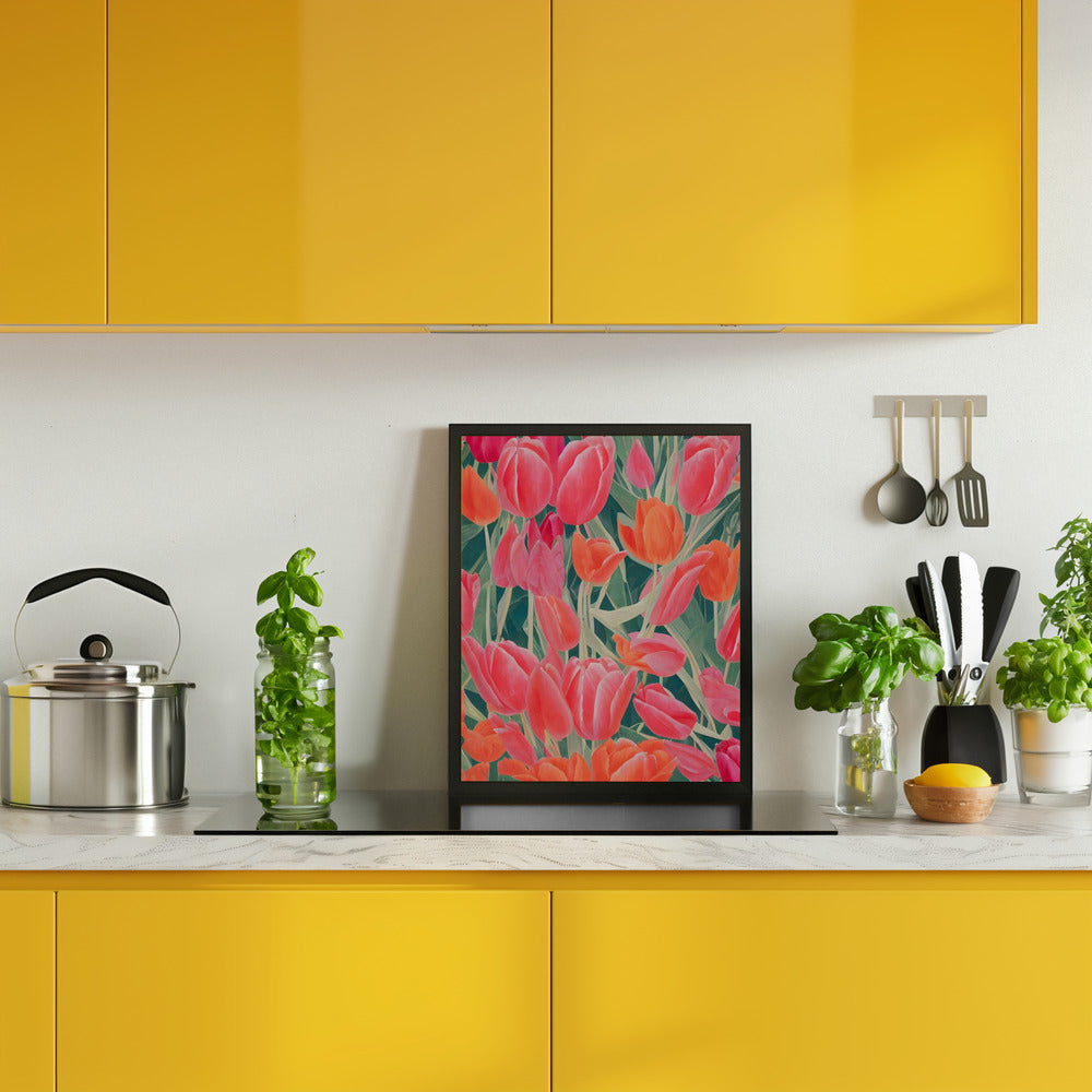 Pink Tulips Poster