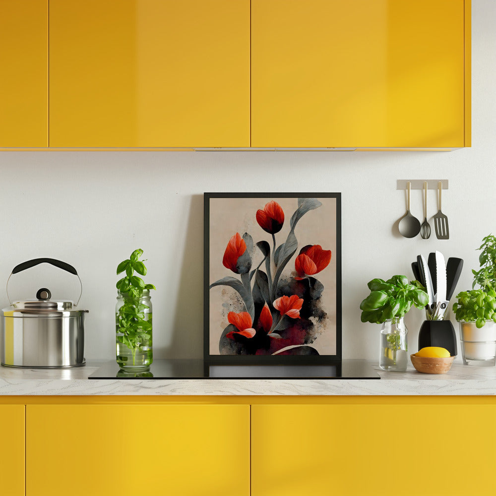 Red Tulips Poster