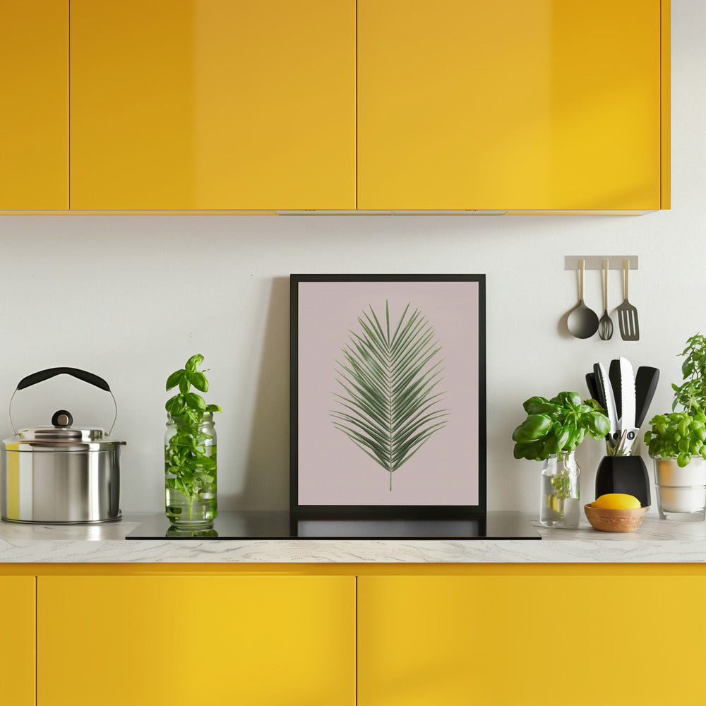 Palm Leaf Blush Poster