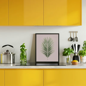 Palm Leaf Blush Poster