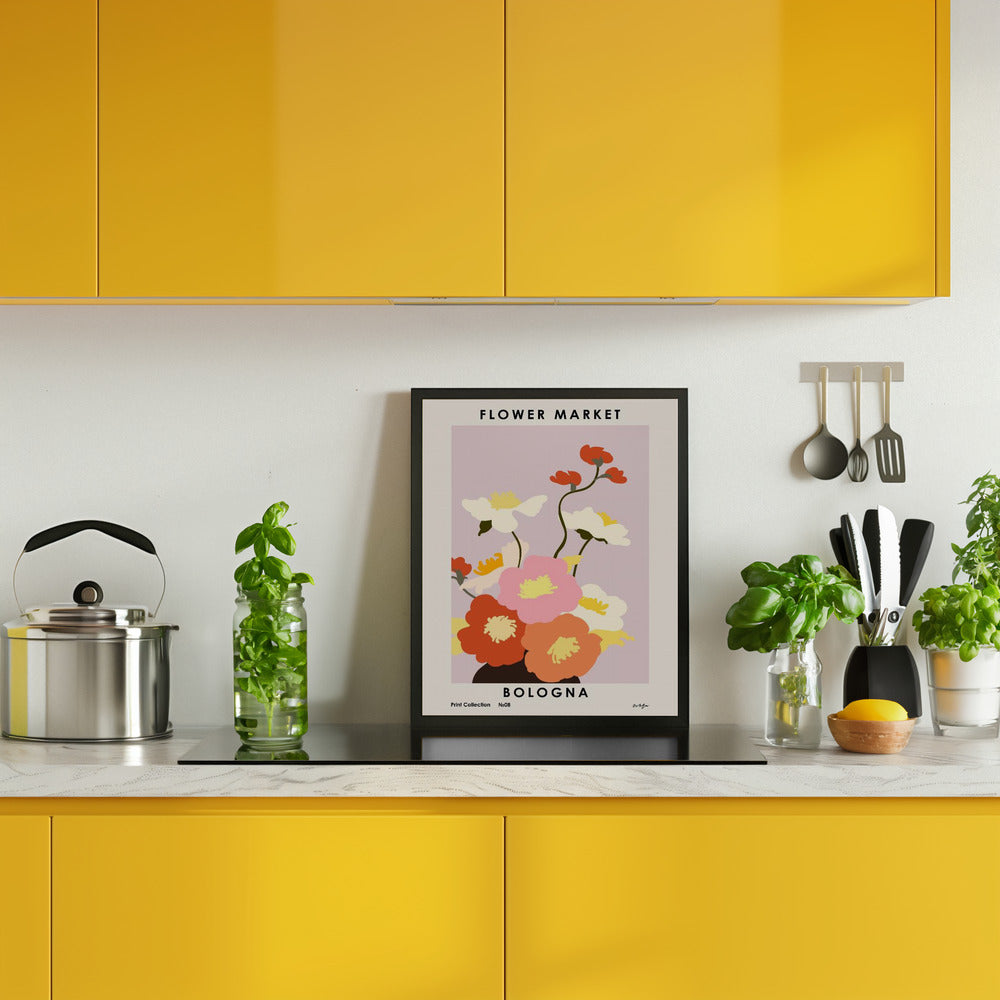 Flower Market. Bologna Poster