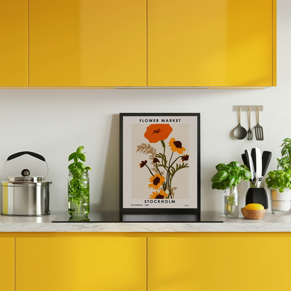 Flower Market. Stockholm Poster