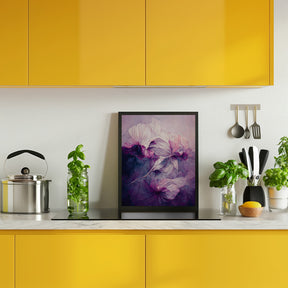 Purple Peony Poster