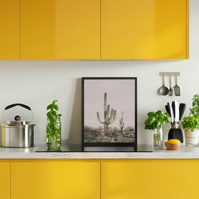 Pink Saguaro Poster