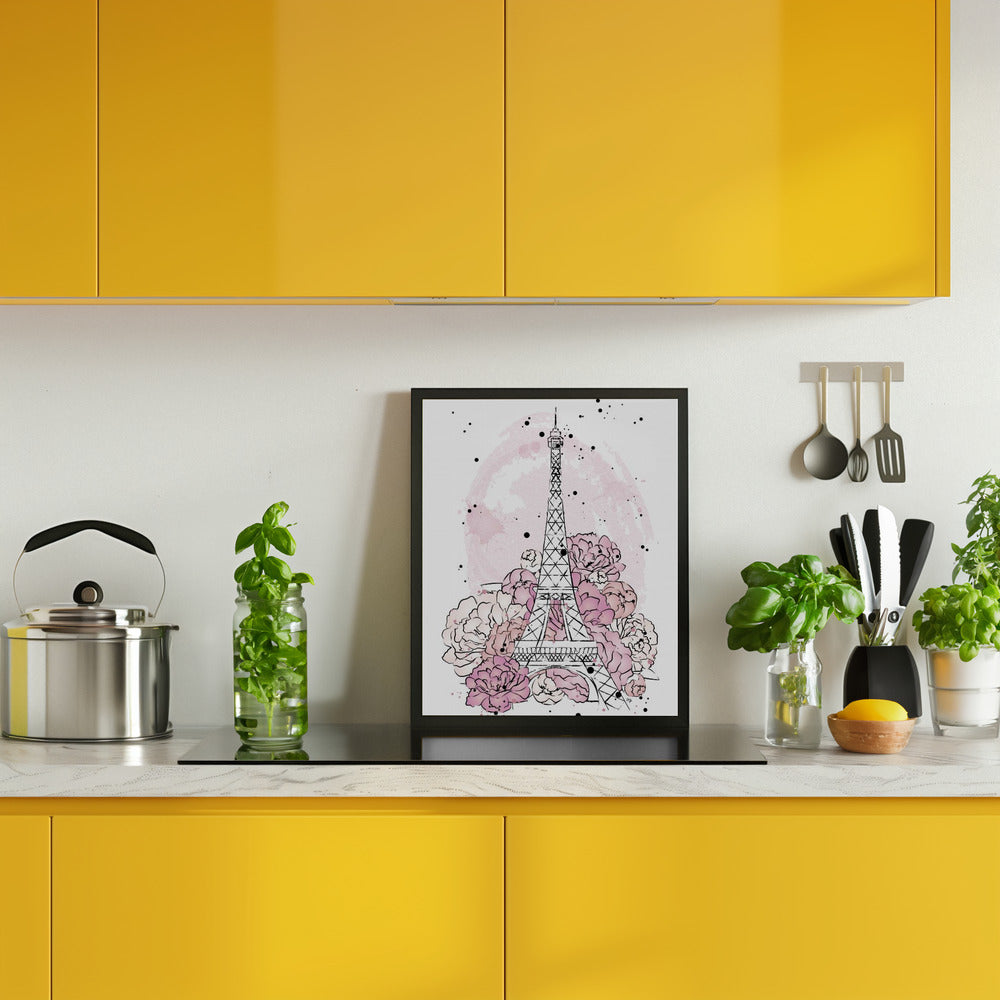 Peony Paris Poster