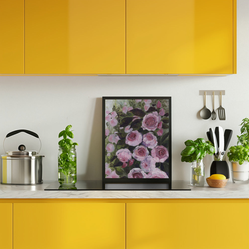 Aurorie painterly roses Poster