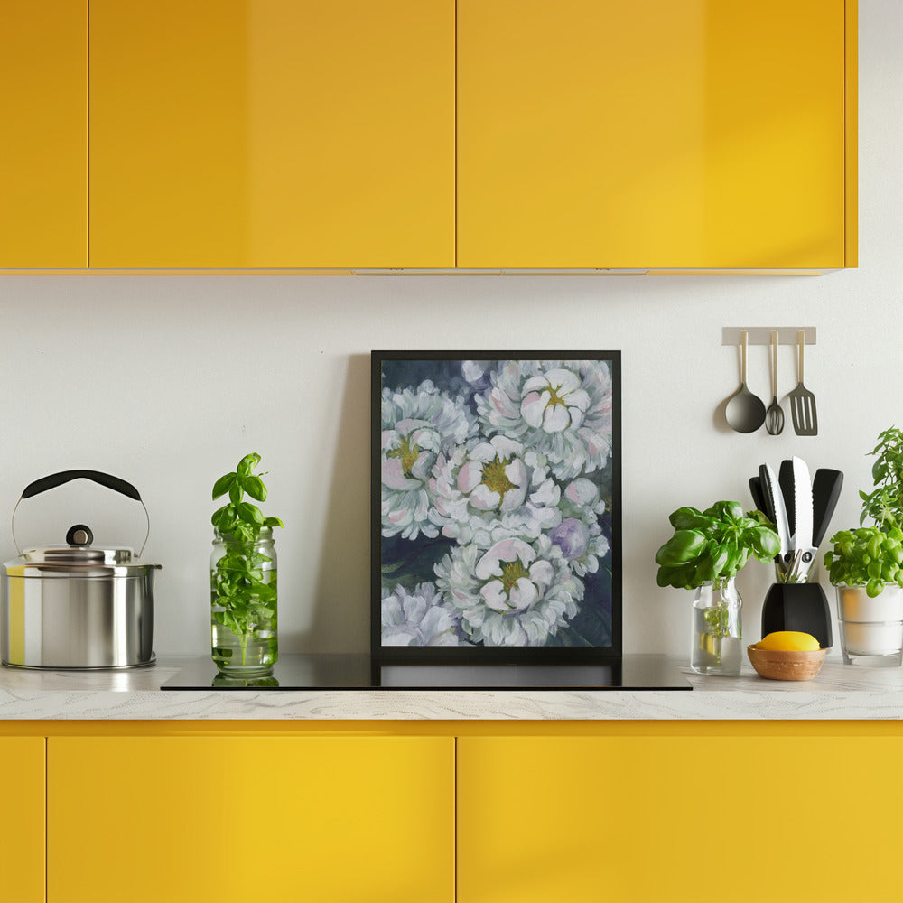 Willoh painterly peonies Poster