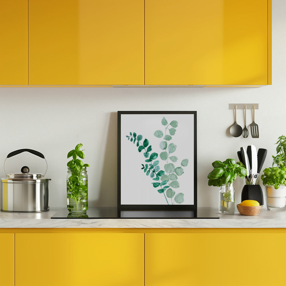 Two eucalyptus branches Poster