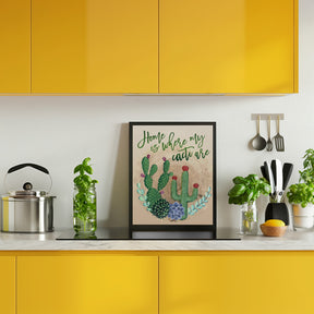 Home is where my cacti are Poster